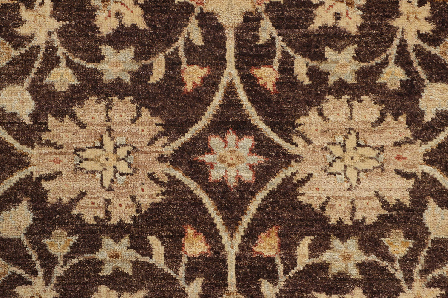 Hand-Knotted Oushak Carpet 3'.2" X 5'.4" Traditional, Brown Fine Wool Accent Rug 3x5