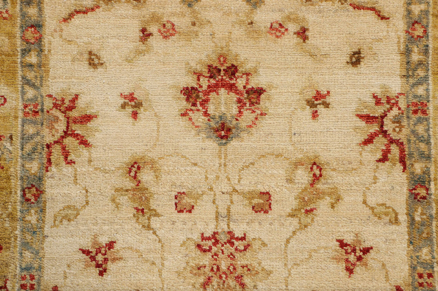 2.5x10 Hand-Knotted Ariana Carpet 2'.8" X 10'.5" Traditional, Ivory Fine Wool Runner Rug D40668