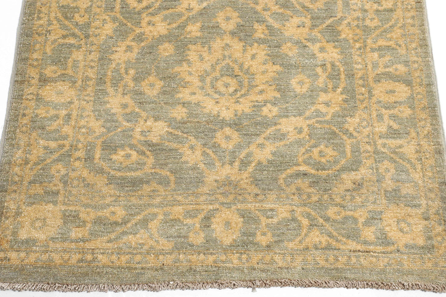 2.5x10 Hand-Knotted Ariana Carpet 2'.8" X 9'.7" Traditional, Grey Fine Wool Runner Rug D52251