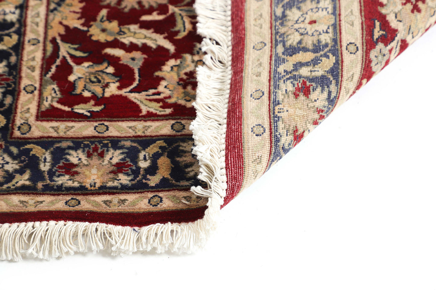 Hand-Knotted Lahore Carpet 2'.6" X 20' Oriental, Red Fine Wool Runner Rug 2.5x20