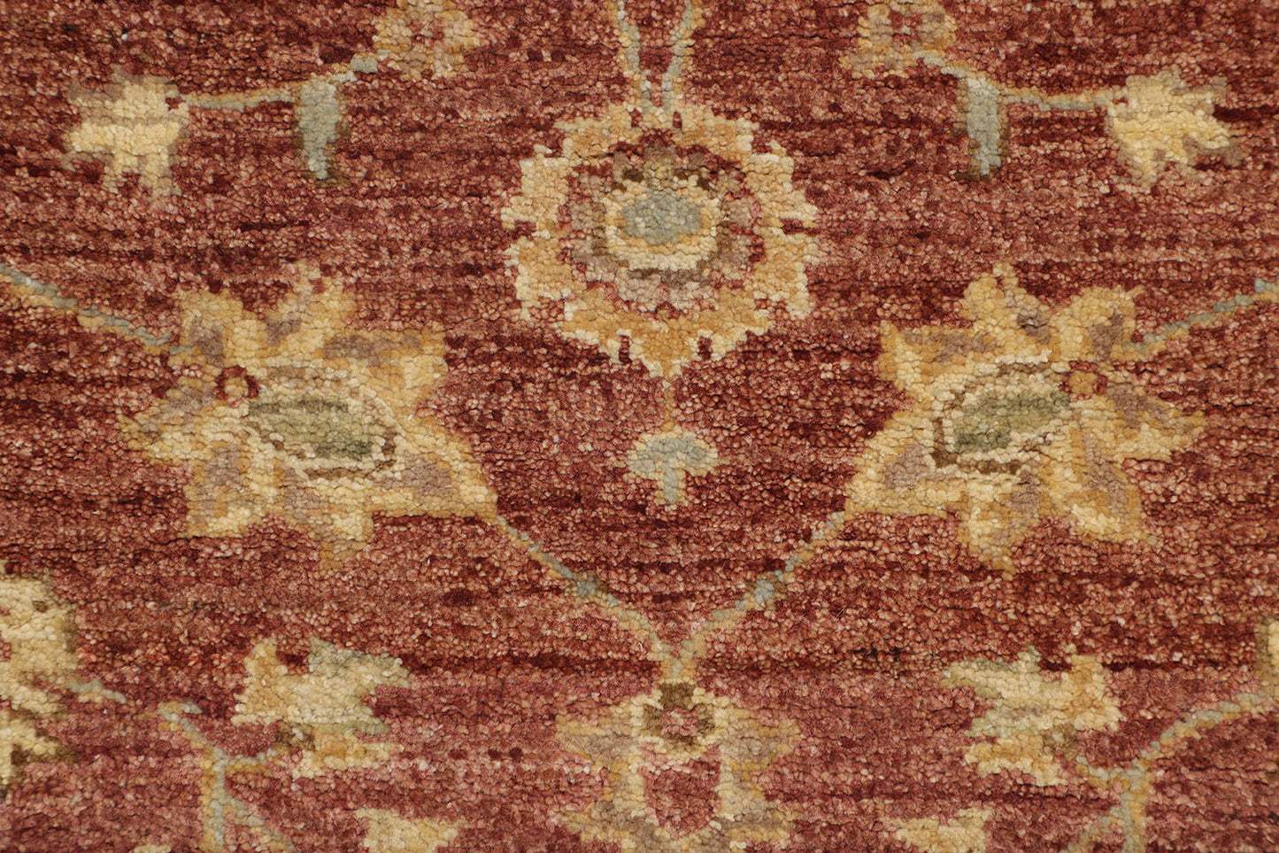 Hand-Knotted Oushak Carpet 2'.7" X 12'.1" Traditional, Rust Fine Wool Runner Rug 2.5x12