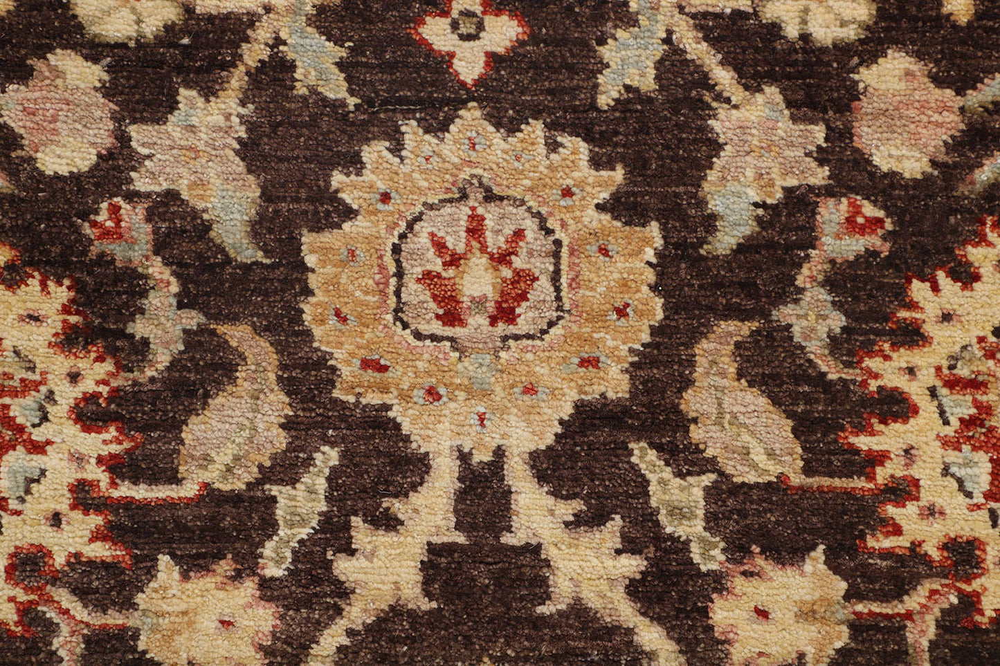 Hand-Knotted Oushak Carpet 2'.7" X 15'.8" Traditional, Choclate Fine Wool Runner Rug 2.5x16