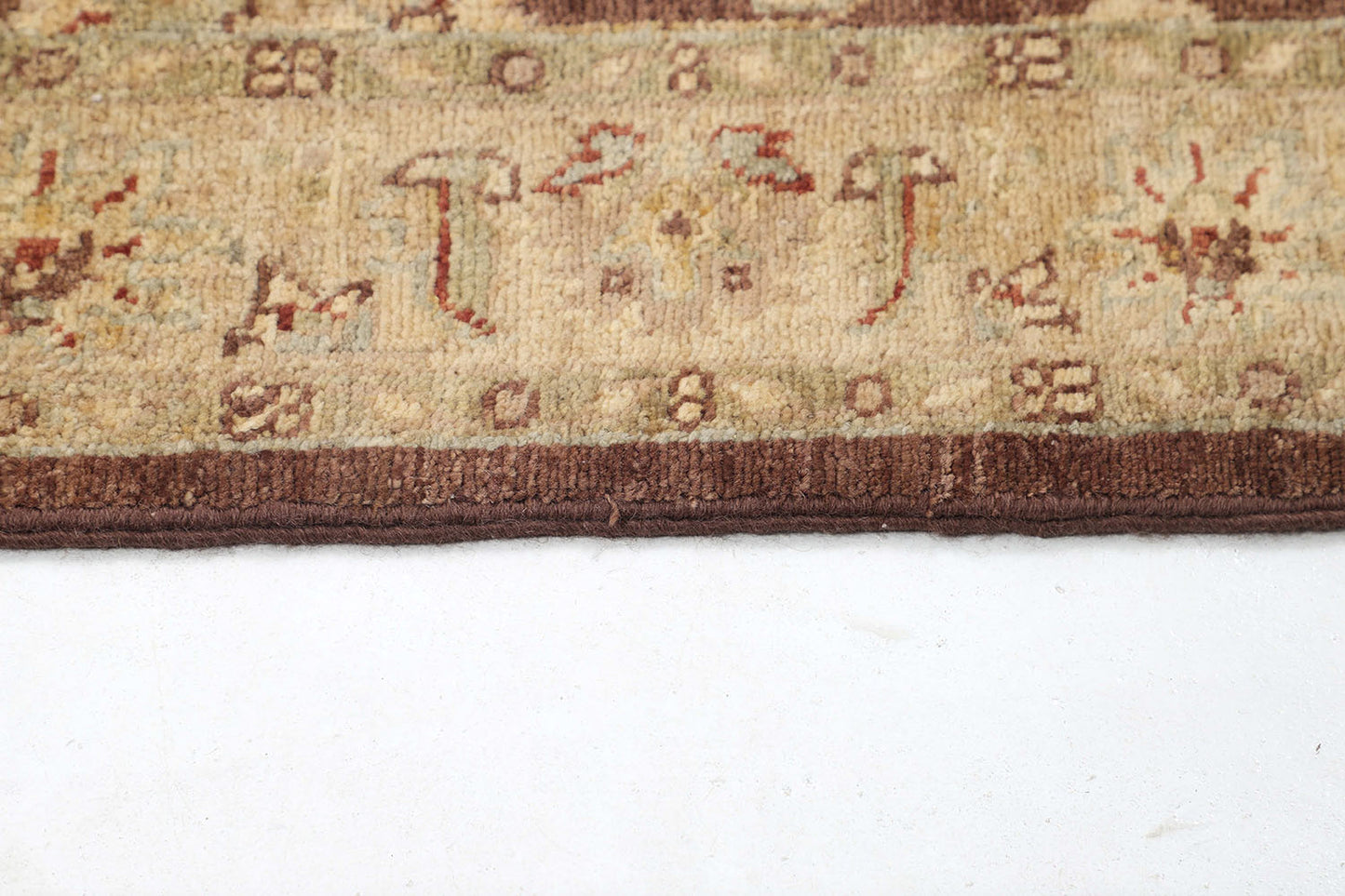 Hand-Knotted Oushak Carpet 3'.2" X 5' Traditional, Brown Fine Wool Accent Rug 3x5