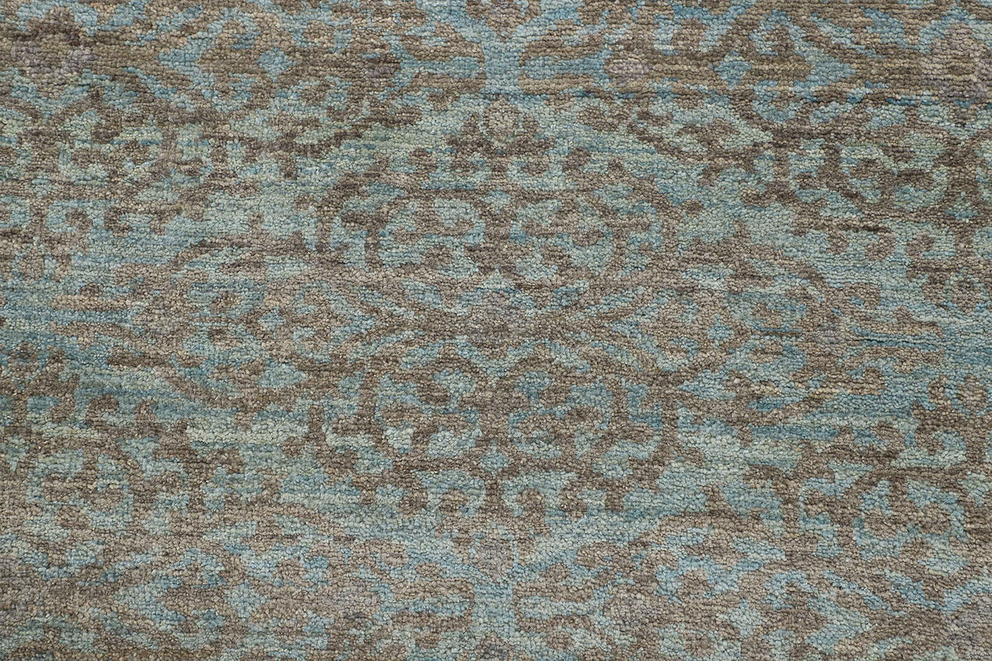 Hand-Knotted Oushak Carpet 8'.9" X 11'.8" Traditional, Grey Fine Wool Area Rug 9x12