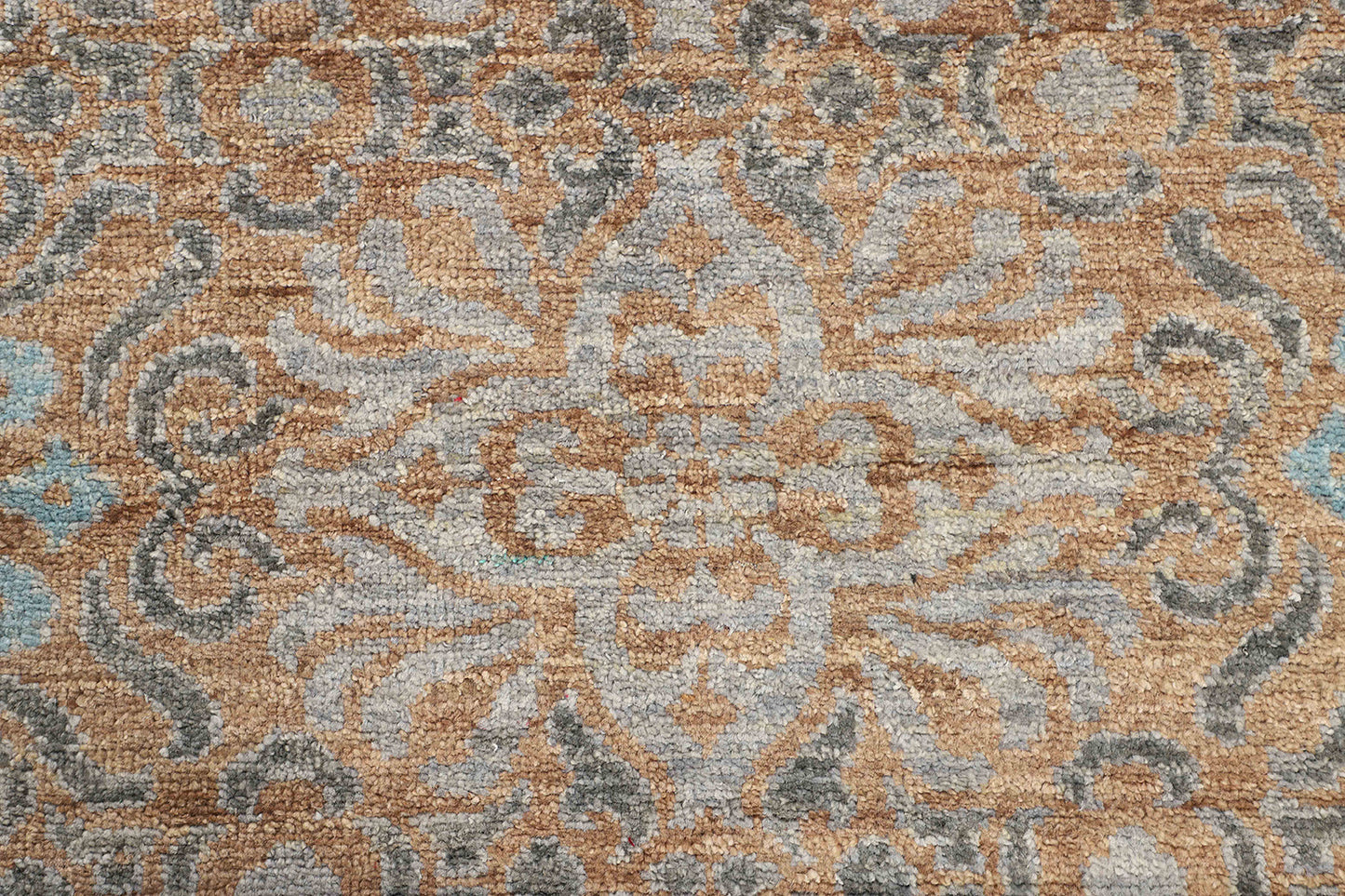 Hand-Knotted Gabbeh Carpet 7'.10" X 9'.11" , Grey Fine Wool Area Rug 8x10