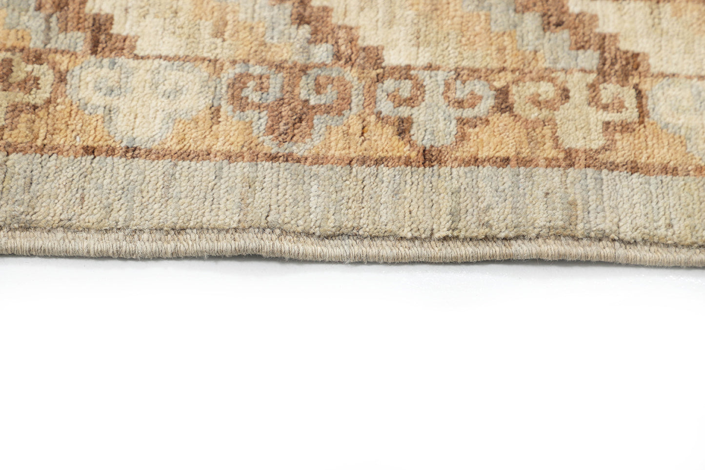 Hand-Knotted Khotan Tibet Carpet 8'.11" X 11'.9" Oriental, Grey Fine Wool Area Rug 9x12