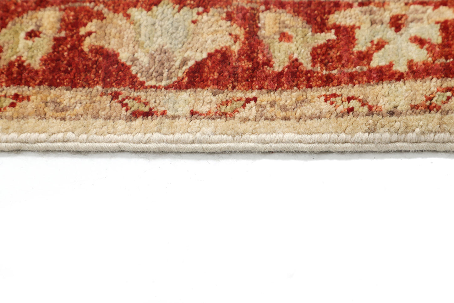 Hand-Knotted Oushak Carpet 2'.7" X 14'.10" Traditional, Ivory Fine Wool Runner Rug 2.5x15